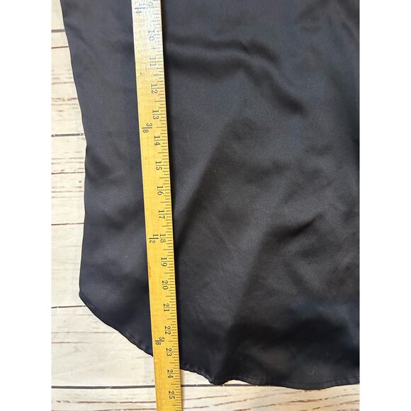 Victoria Secret Black Pajama Shirt Size Small Pink Stripe Button Up Loungewear - Picture 7 of 7